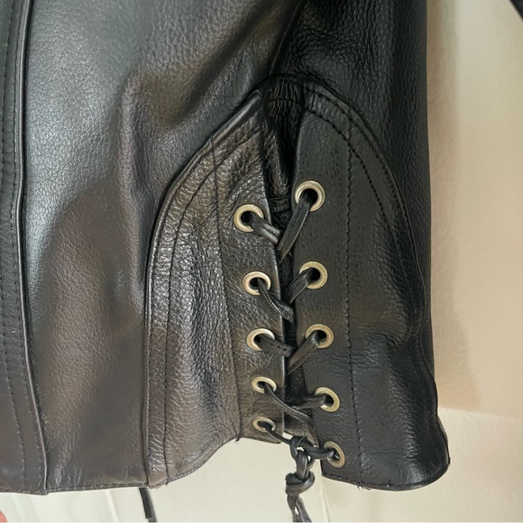 First Manufacturing Co. Classics Leather Gear Motorcycle Jacket M - Picture 4 of 10